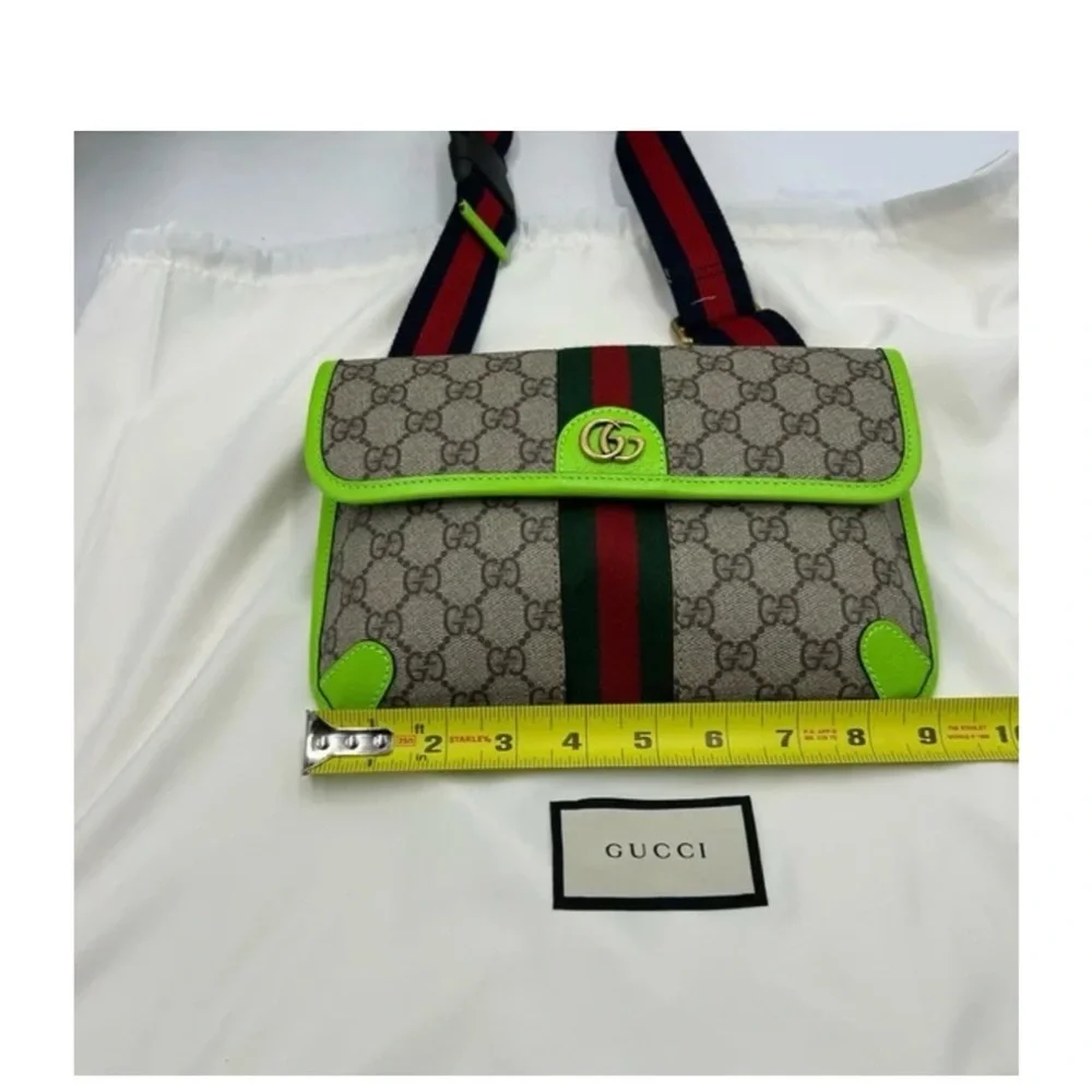 Gucci GG Supreme OPHIDIA belt bag adjustable 80 cm made in Italy - Picture 6 of 6